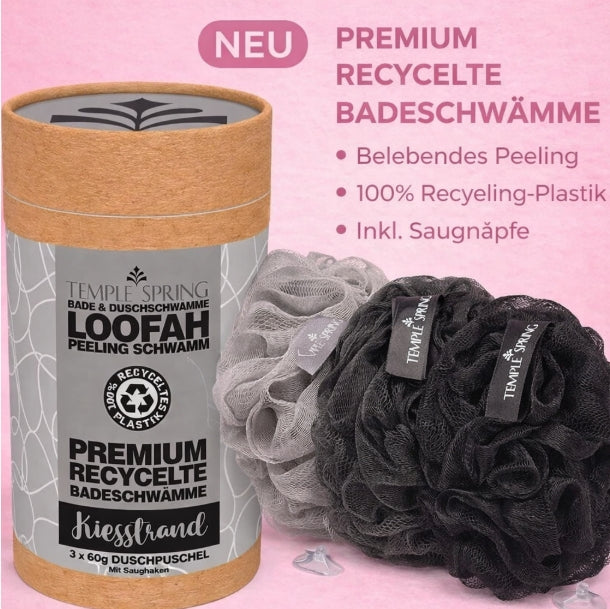 Recycelter Duschschwamm (Luffa Schwamm)